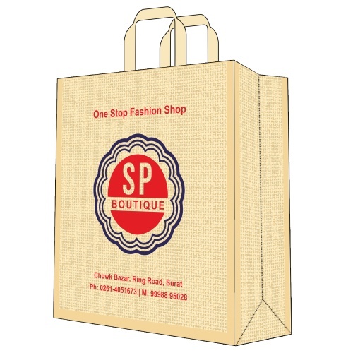 SP Boutique Jute Design Non Woven Box Bag